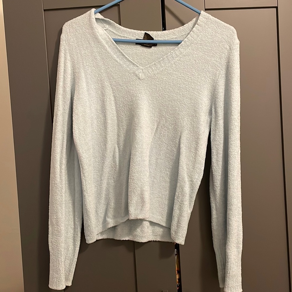 Soft, light blue sweater